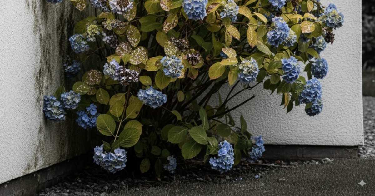 À quelle distance d'un mur planter un hortensia